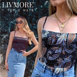 Reversible tie back top